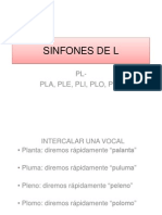 Sinfones de L: PL-Pla, Ple, Pli, Plo, Plu