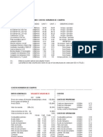 Costos Horarios Equipos 2006