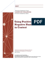 Using Positive and Negative Numbers in Context (1)