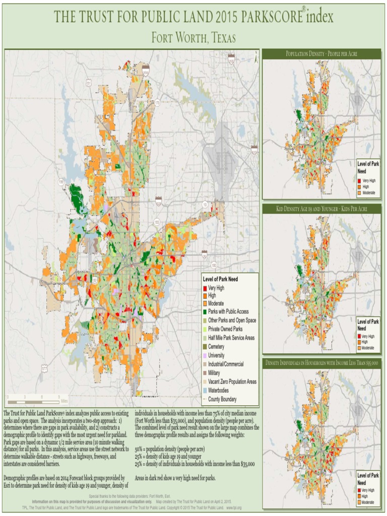 Fort Worth, Texas Population Density People Per Acre PDF Fort