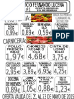 Cartel Oferta Fin de Semana