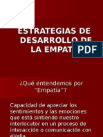 Estrategias de Desarrollo de La Empatia