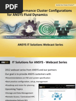 High-Performance Cluster Configurations For ANSYS Fluid Dynamics