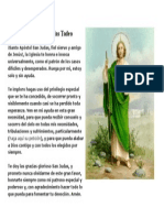 Oración a San Judas Tadeo patron casos difíciles