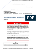 Pruebas y Ajustes Piston Pump (Implement) 