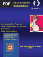 Contracepção Na Adolescência