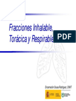 Fracciones Inhalable, Torácica y Respirable. Encarnación Sousa