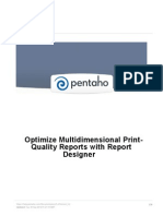 Pentaho Optimize Multidimensional