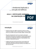 Aula 4 Certificação Ambiental Na Construcao Civil