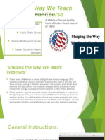 Shaping The Way We Teach English Webinars - Version Final