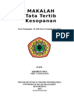 TataTertibKesopanan