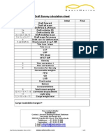 Draft Survey Calculation Sheet 2010.1