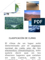 Clasificación de Climas