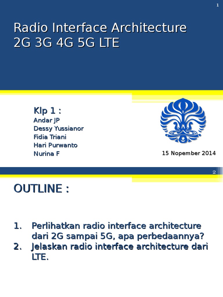 KLP 1 BAB 8 - Radio Interface Arcitecture 2G 3G 4G 5G LTE-V2 | Unduh ...