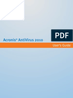 Acronis AntiVirus 2010 User Guide