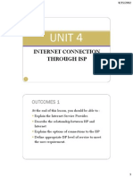 Unit 4 - Internet Connection Through Isp
