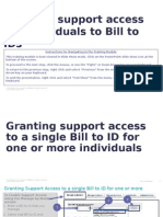 Granting Support Access for Individuals to Bill to IDs