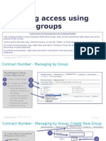 Managing Access Using Contract Groups