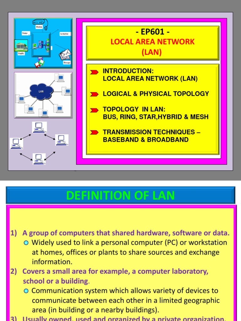 Local Area Network (LAN) PDF Network Topology Broadband