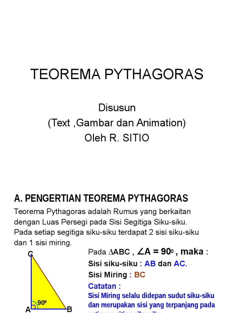 5 Teorema Pythagoras