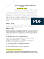 Información a Revelar Sobre Un Cambio de Una Política Contable