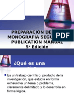3. Preparación de Una Monografía Según APA, 5ta. Edición