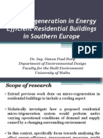 Micro-CCHP in Energy Efficient Residential Buildings in Southern Europe (Short)
