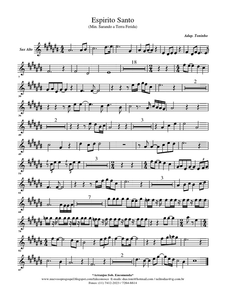Espirito Santo (Sax Alto)