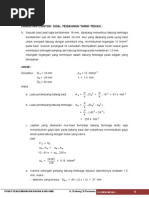 Contoh Soal Tegangan Tarik Tekan