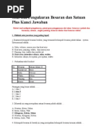 Download Soal Soal Pengukuran Besaran Dan Satuan Plus Kunci by Muzammil Ikhlas SN266115382 doc pdf
