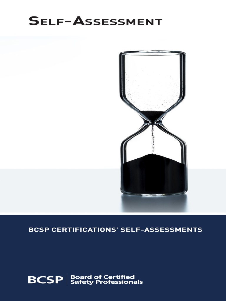 Bcsp Self Assessment Pdf Business Test Examination