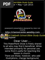 2nd Quarter 2015 Lesson 8 Powerpoint With Tagalog Notes