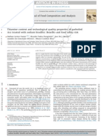 4. Vanier Et Al, 2015. Thiamine Content and Technological Quality Properties of Parboiled Rice Treated With Sodium Bisulfite-Benefits-food Safety