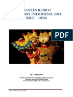 Kontes Robot Seni Tari Indonesia 2014