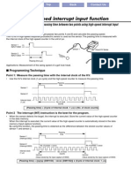 Measurement of Passing Time Between Two Points Using High-Speed Interrupt Input