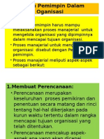 Perilaku Pemimpin DLM Mengelola Organisasi