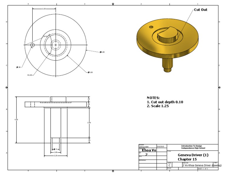 Geneva Driver Design Drawing | PDF