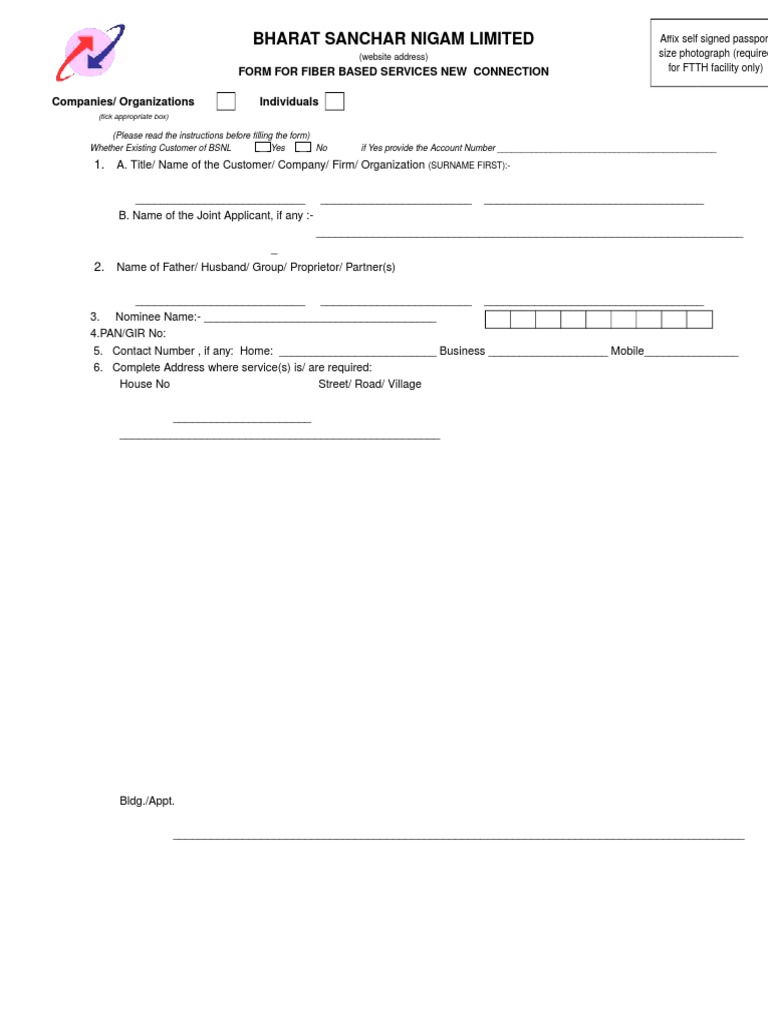 BSNL Application PDF Set Top Box Contractual Term