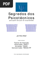 (Manual) Testes de Atenção (Tealt, Teadi, Teaco-Ff) | PDF | Psicologia ...