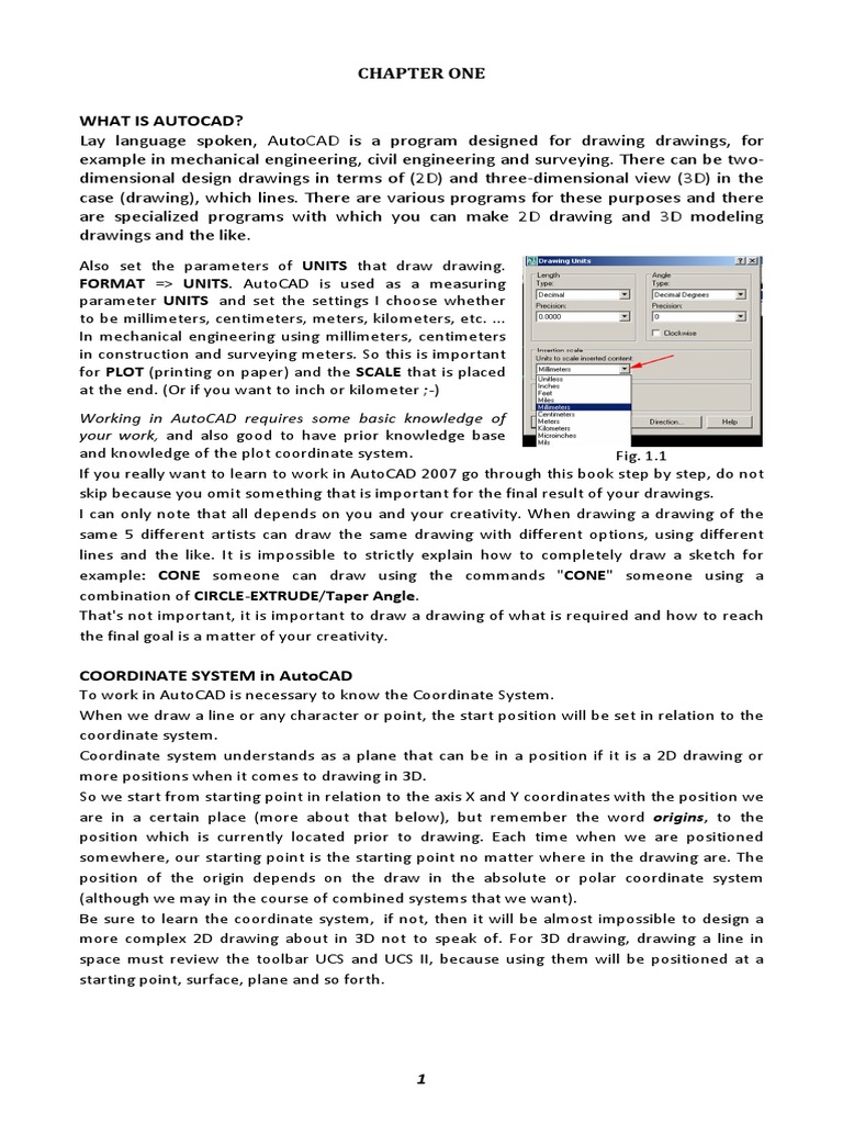 Types Of Coordinates In Autocad Pdf Cartesian Coordinate System
