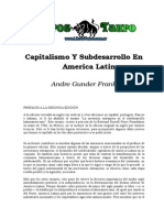 Gunder Frank Andre - Capitalismo Y Subdesarrollo. en America Latina