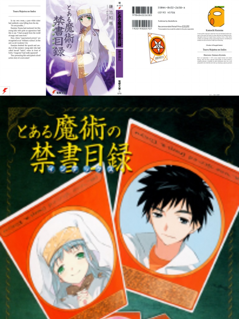 Toaru Majutsu No Index Volume 01 Magic Paranormal Nature
