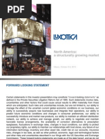 2013 10 08 - Luxottica Inv Day Presentation - Nis Filing