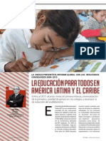 La educación para todos en América Latina y el Caribe