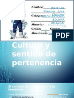 Cultura y Sentido de Pertenencia