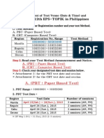 12th EPS TOPIK - Announcement of Test Dates and Venues and NOTICES