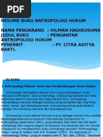 Download Resume Buku Antropologi Hukum Power Point by rasmarley SN266152212 doc pdf