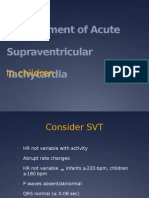 Management of Acute Supraventricular Tachycardia: in Children