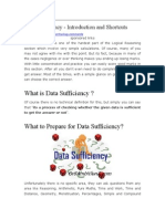 Data Sufficiency - Introduction and Shortcuts