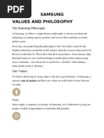 Download Samsung Values and Philosophy by himanshutayal SN26615932 doc pdf